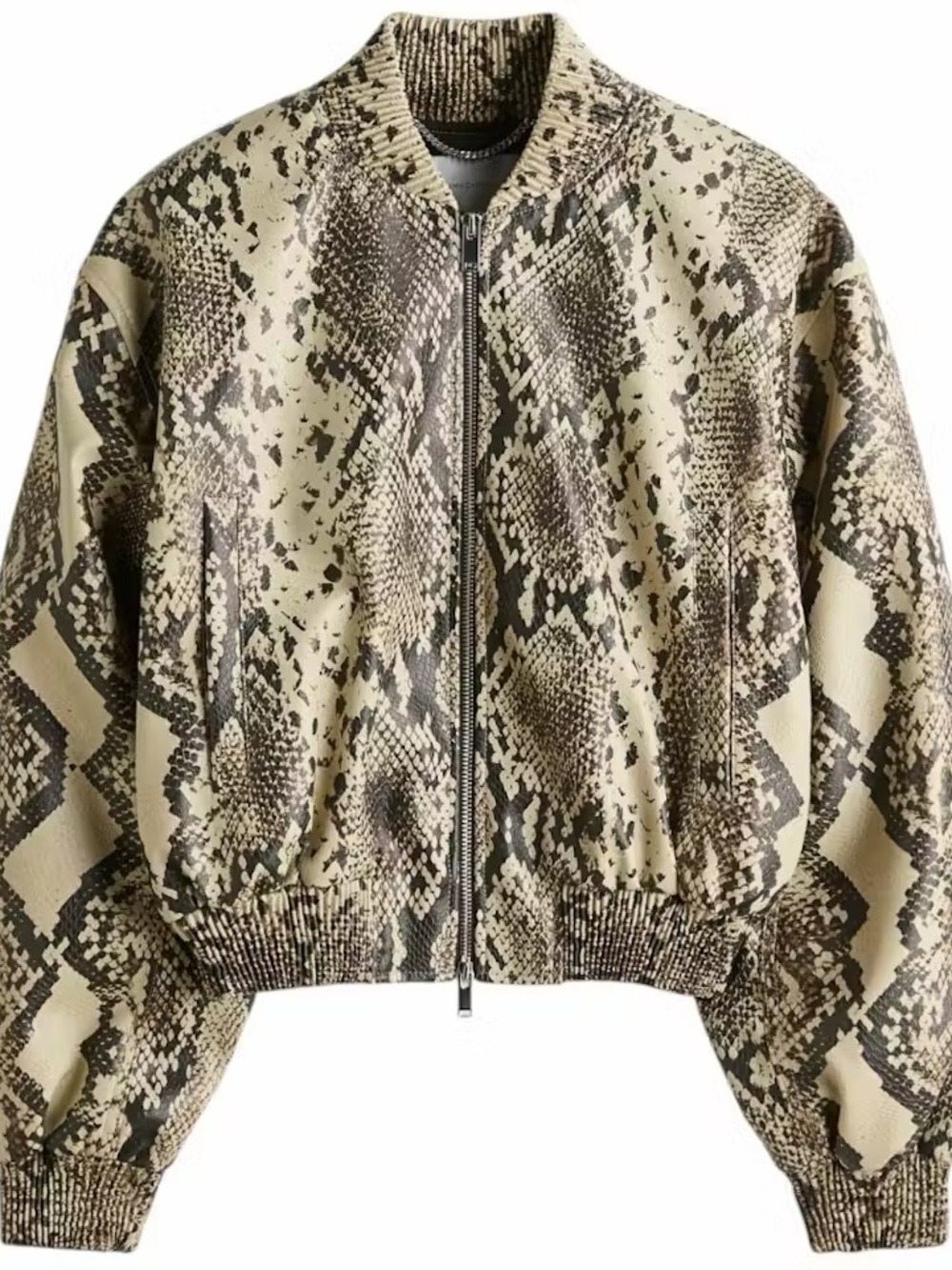 STELLA MCCARTNEY x H&M collab: Snake-Print Bomber Jacket - Women